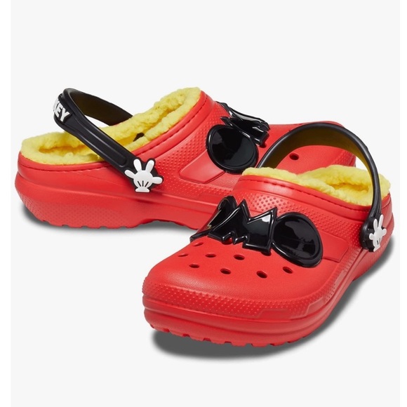 CROCS Other - Crocs Classic Lined Disney Mickey Mouse Clog